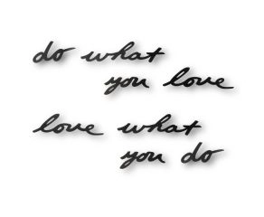 Letreiro de Parede Mantra Do What You Love