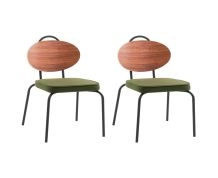 Conjunto de 2 Cadeiras Edra