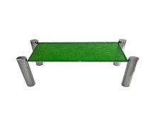 Mesa de Centro Tiago Vidro Martelado Verde